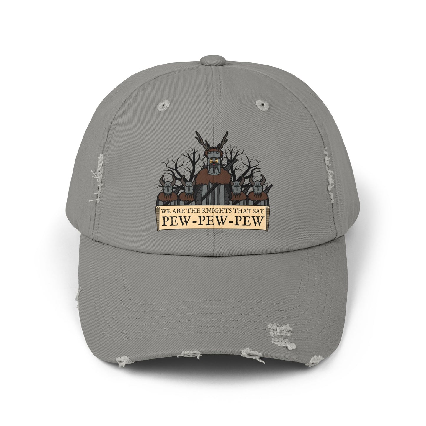 Knights of Pew! Unisex Distressed Cap