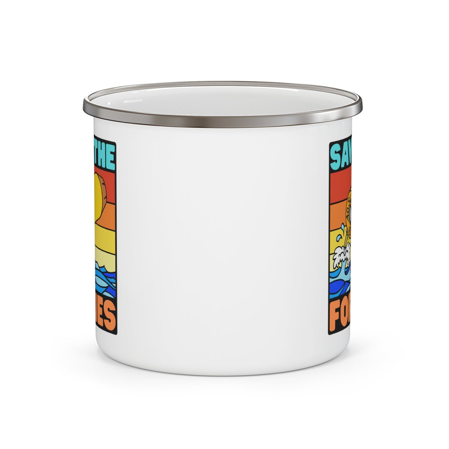 Save the Forties! Enamel Camping Mug