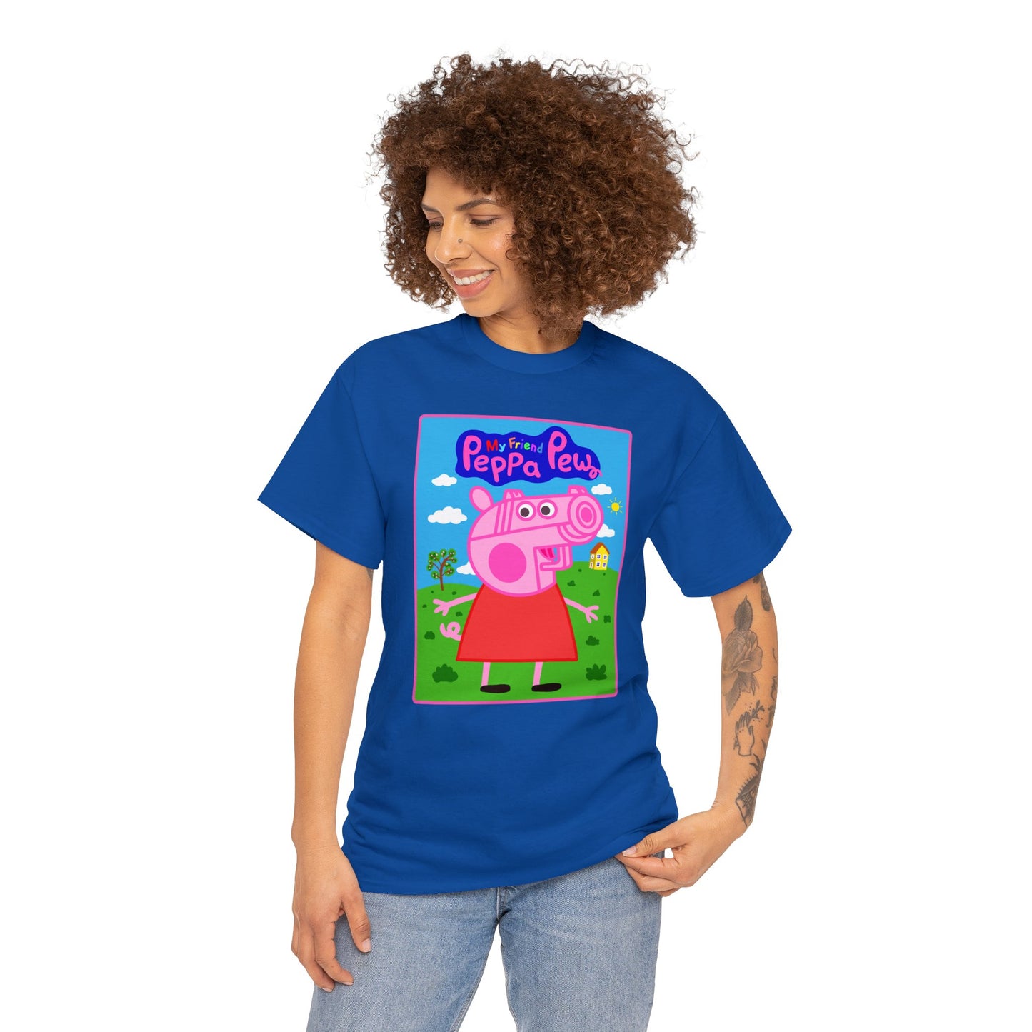 Peppa Pew Unisex Heavy Cotton Tee