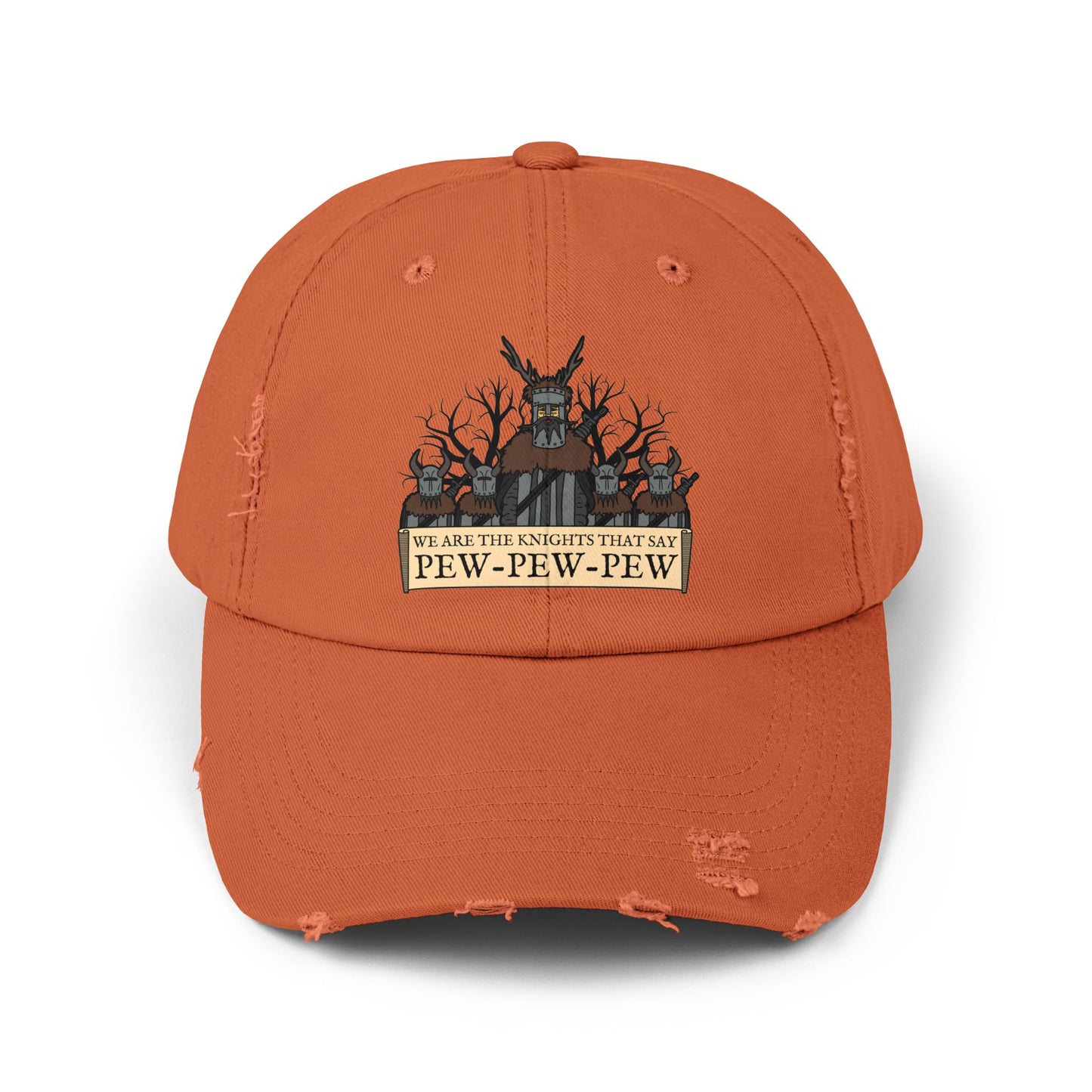 Knights of Pew! Unisex Distressed Cap