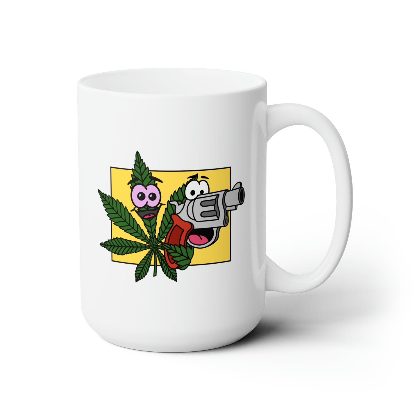 Weed & Guns! (No Text) Ceramic Mug 15oz