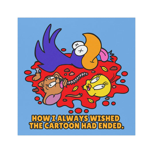 "Cartoon Endings!" Humorous Cartoon Car Magnets - Perfect for Fun-Loving Drivers!