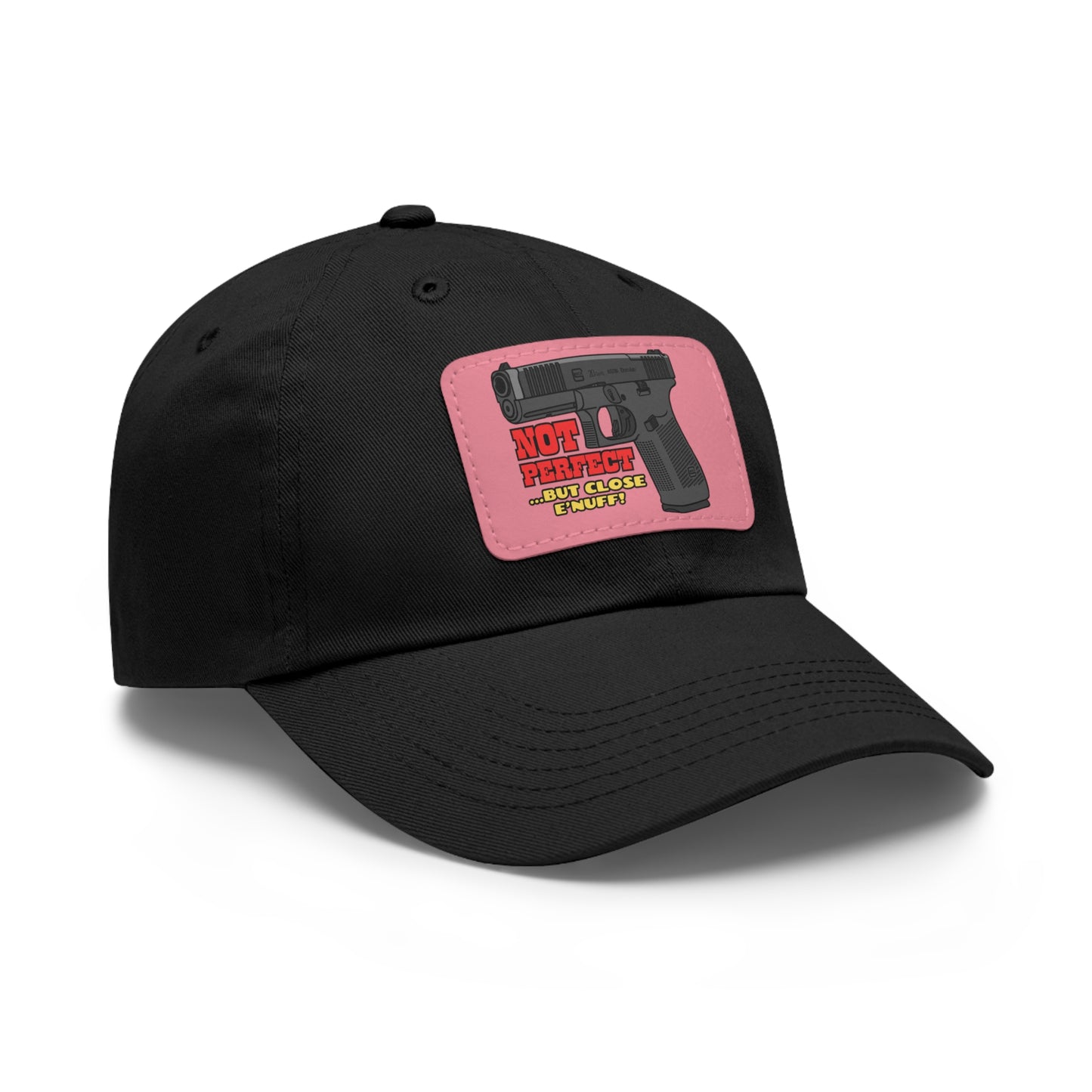 NOT Perfect! Dad Hat with Leather Patch (Rectangle)