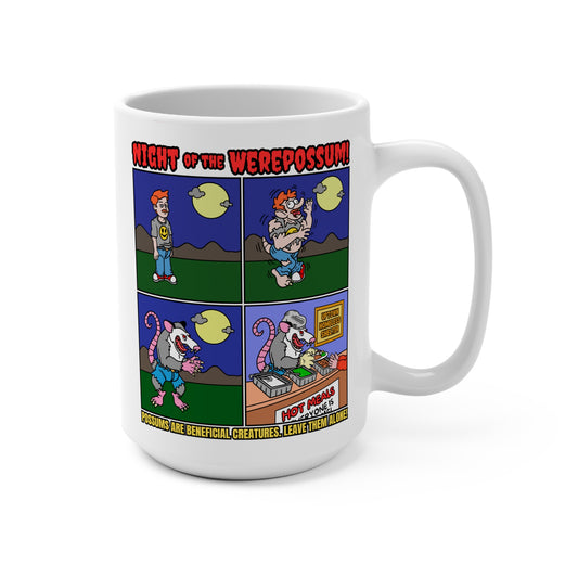 Night of the Werepossum 15oz Humor Mug - Fun Gift for Animal Lovers
