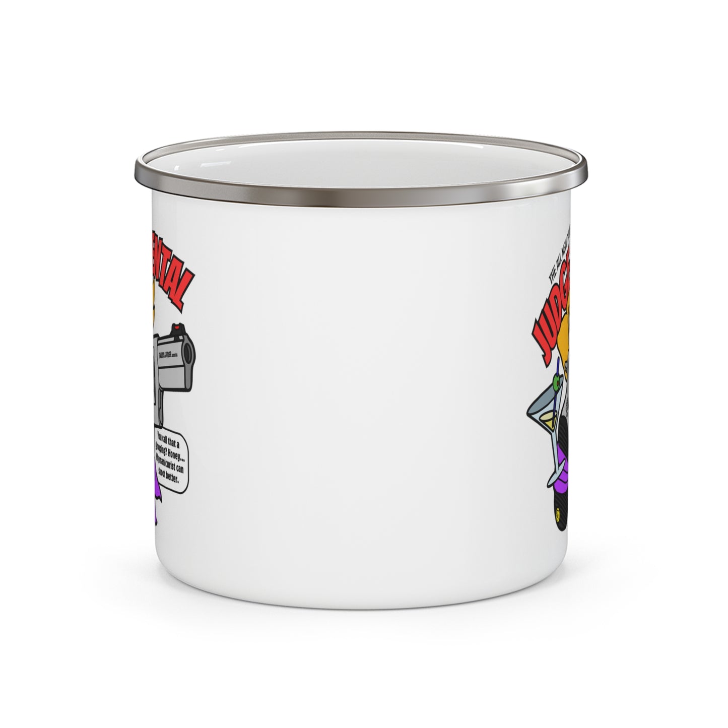 Taurus JUDGE-Mental! Enamel Camping Mug