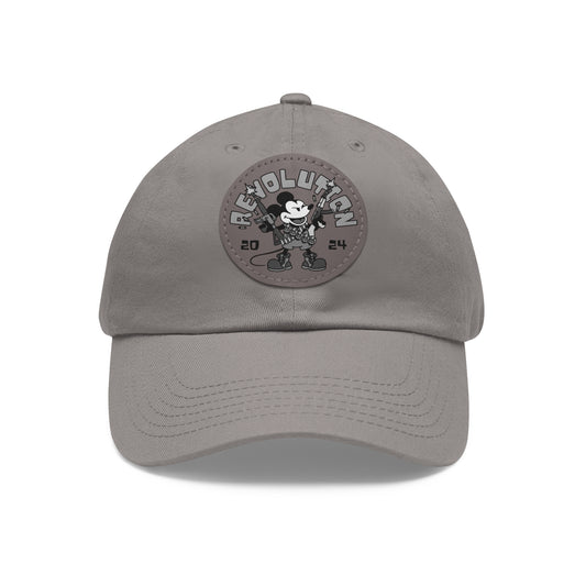 Revolutionary Willie! Dad Hat with Leather Patch (Round)