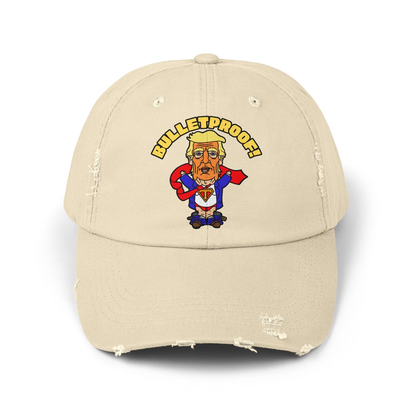 Bulletproof! Unisex Distressed Cap