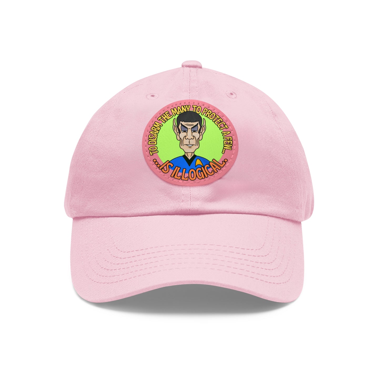 Illogical! Dad Hat with Leather Patch (Round)