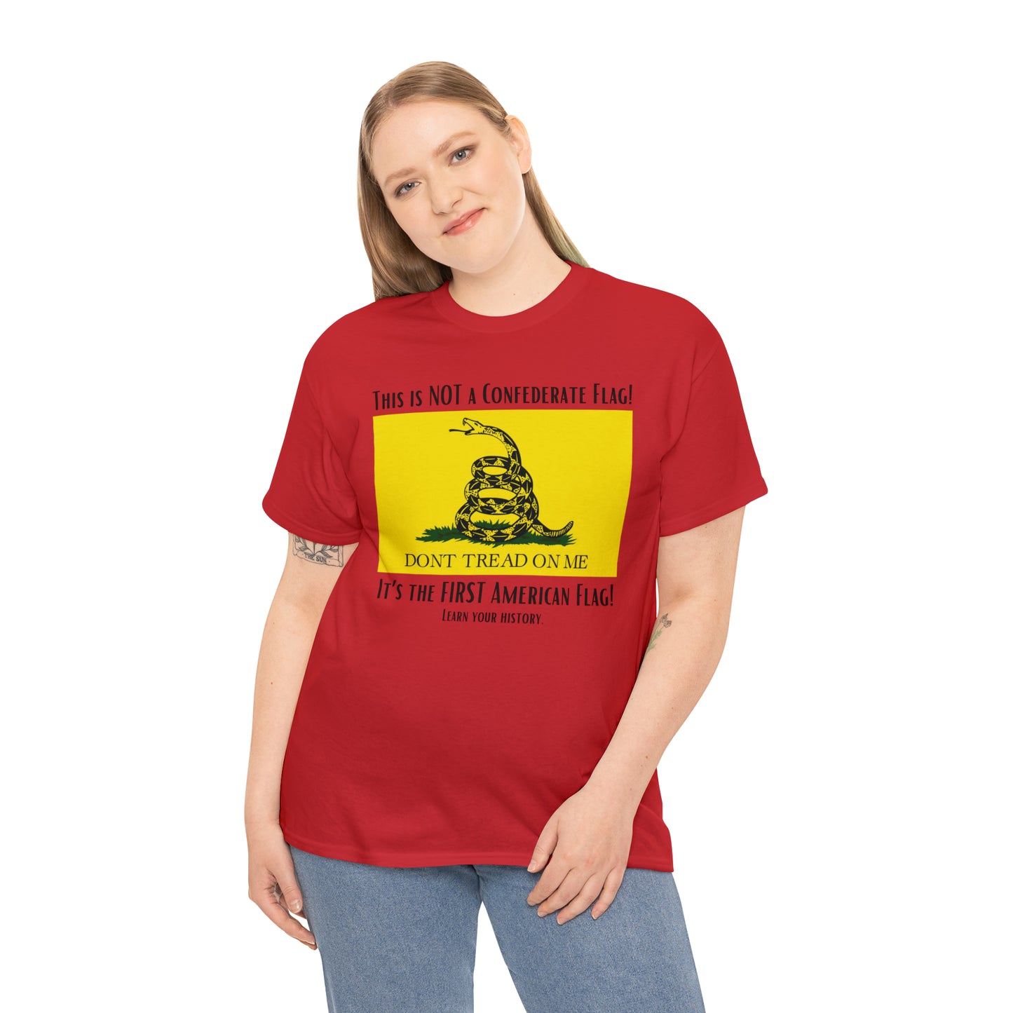 1st American Flag Unisex Heavy Cotton Tee