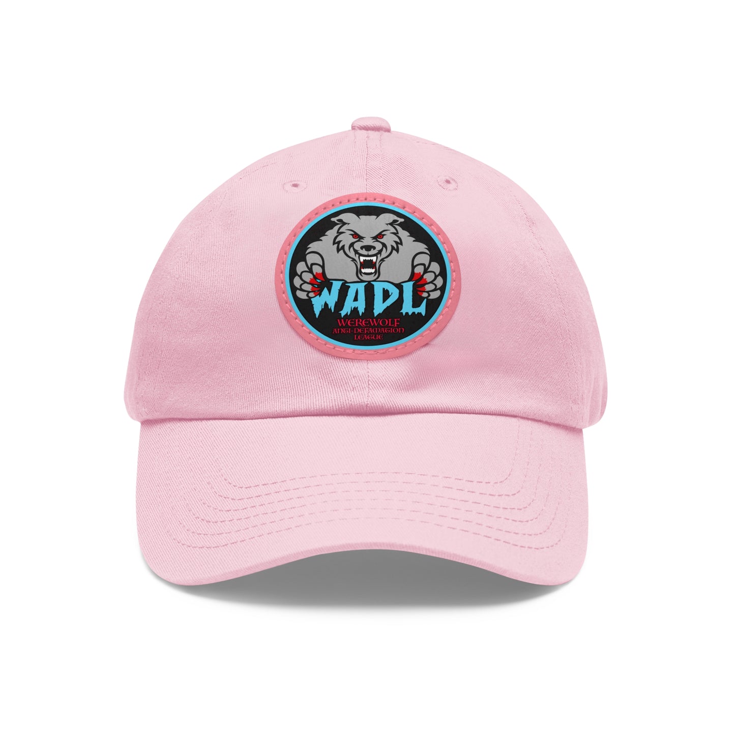 W.A.D.L. Dad Hat with Leather Patch (Round)