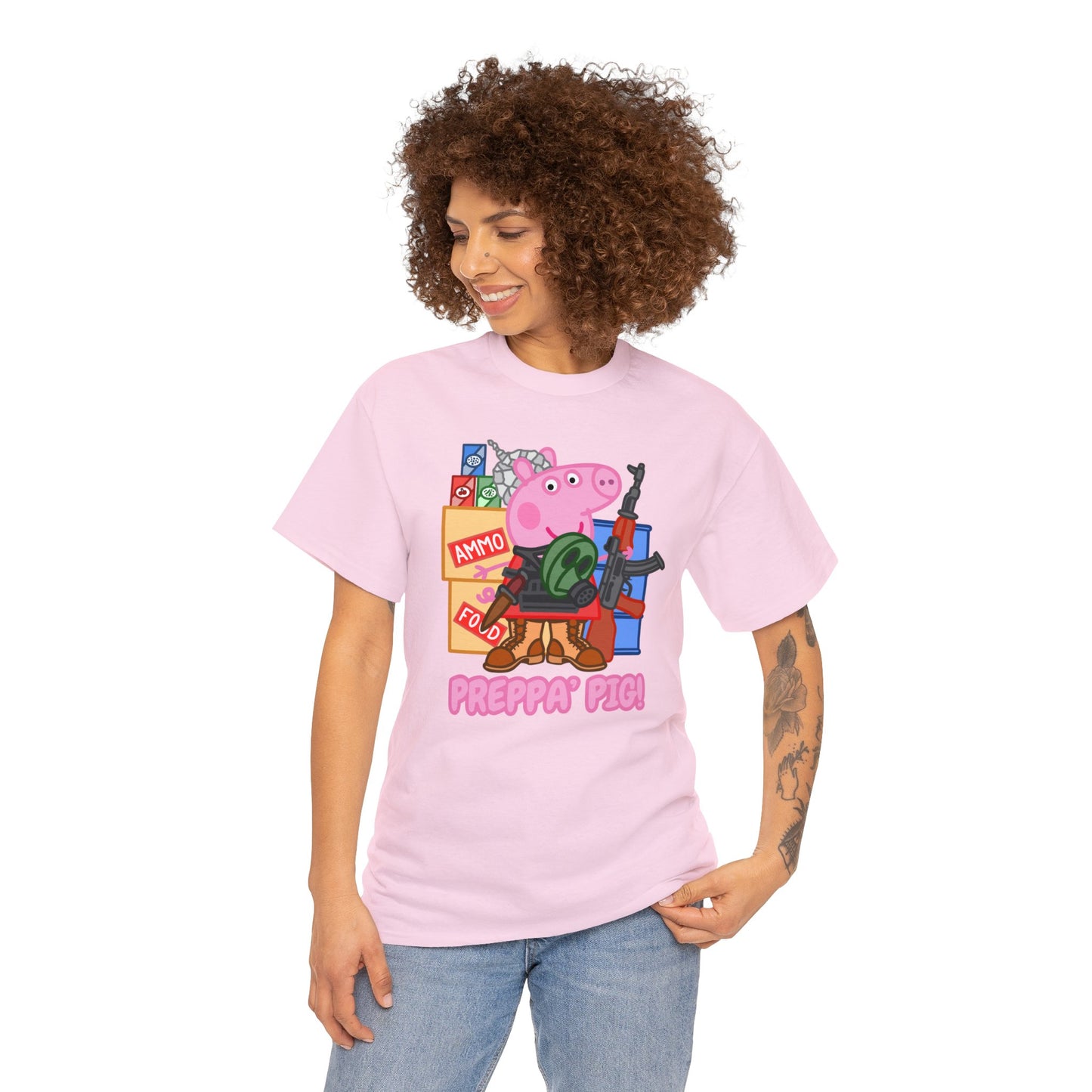 Preppa' Pig! Unisex Heavy Cotton Tee