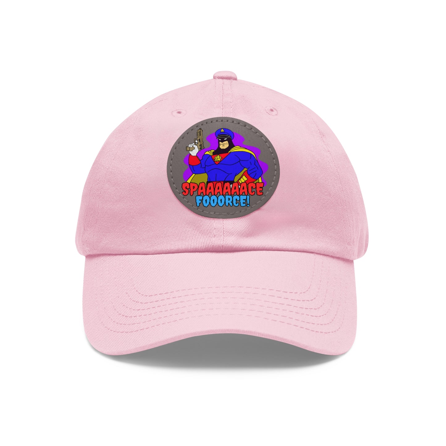 Space Force! Dad Hat with Leather Patch (Round)