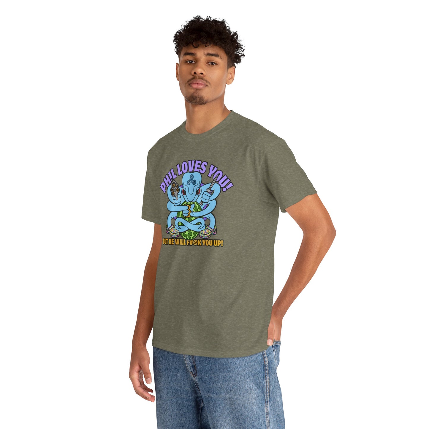 Phil Loves You! Unisex Heavy Cotton Tee