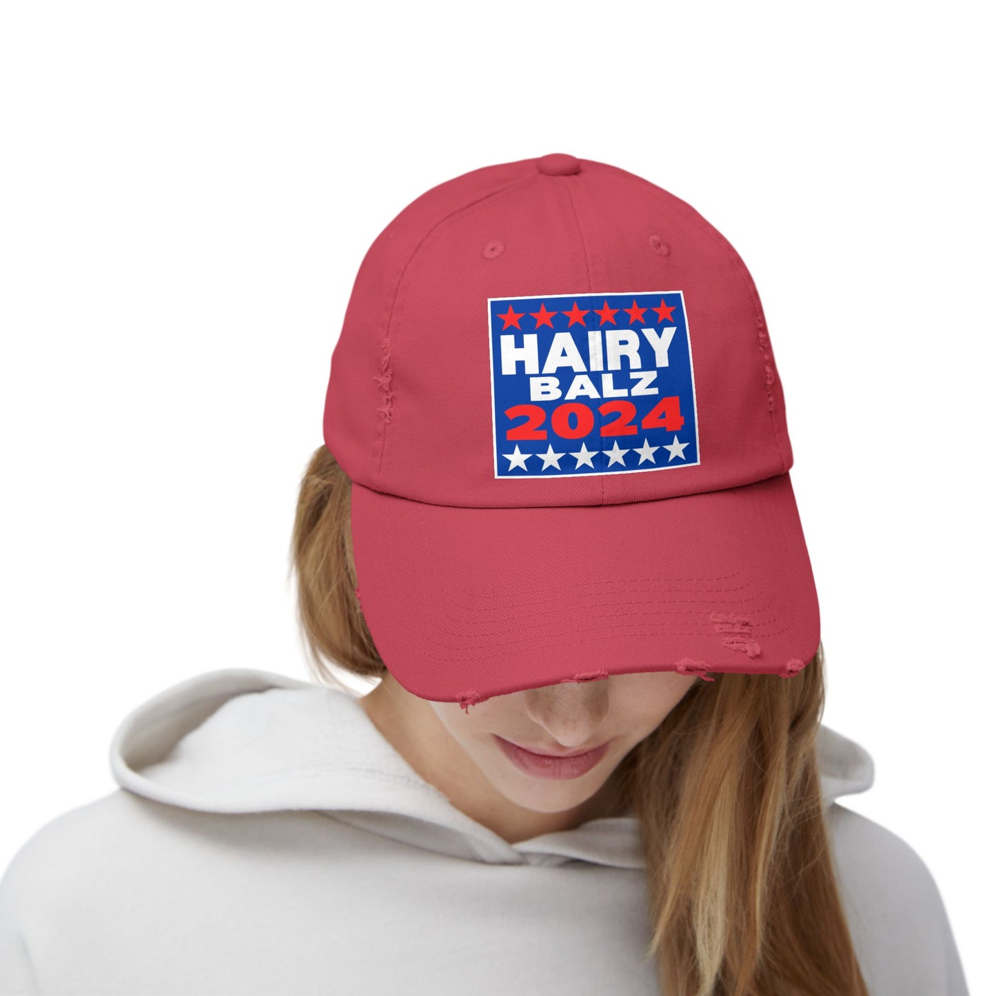 Hairy/Balz '24! Unisex Distressed Cap