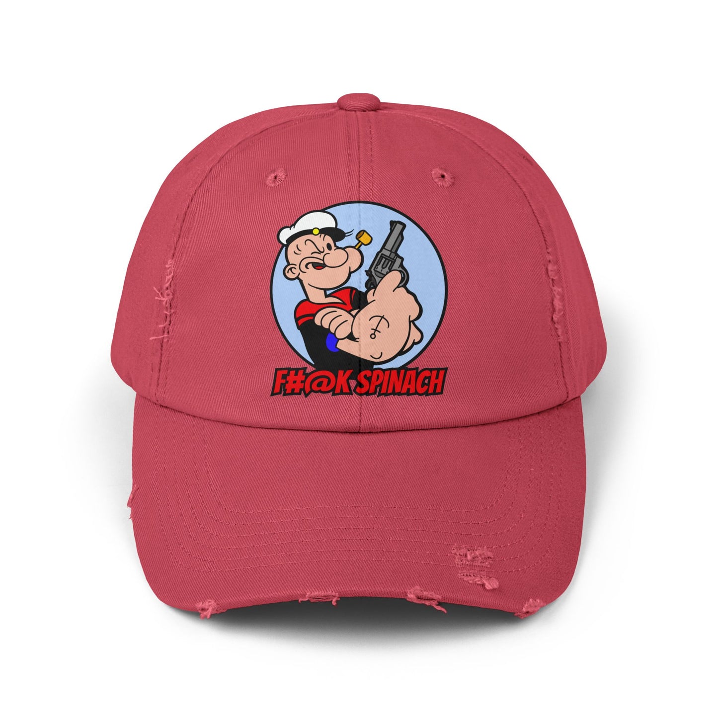 F#@k Spinach! Unisex Distressed Cap