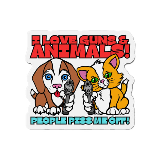 People Piss Me Off! Die-Cut Magnets