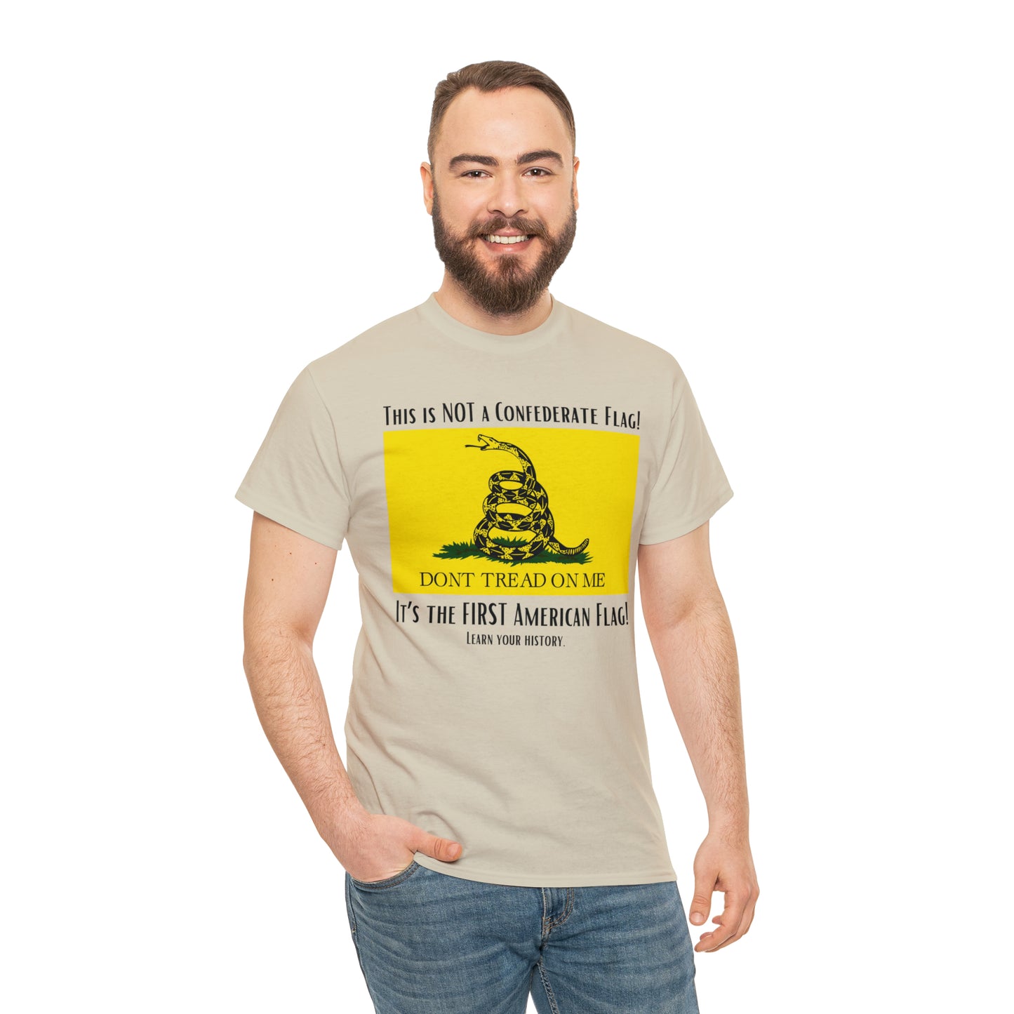 1st American Flag Unisex Heavy Cotton Tee