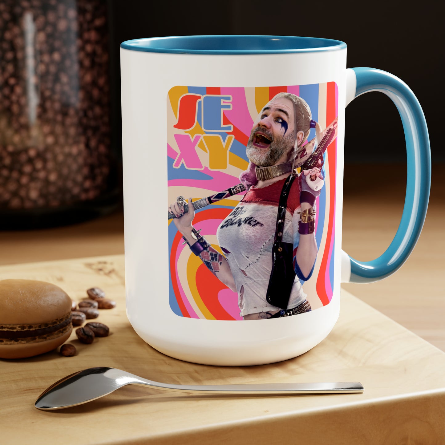 SEXY & Packin' Two-Tone Coffee Mugs, 15oz