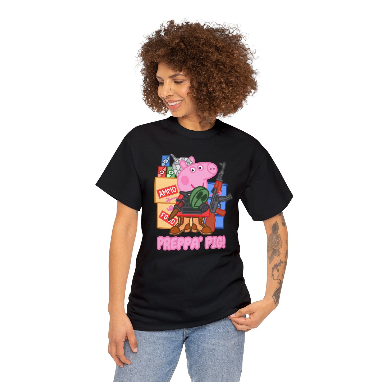 Preppa' Pig! Unisex Heavy Cotton Tee