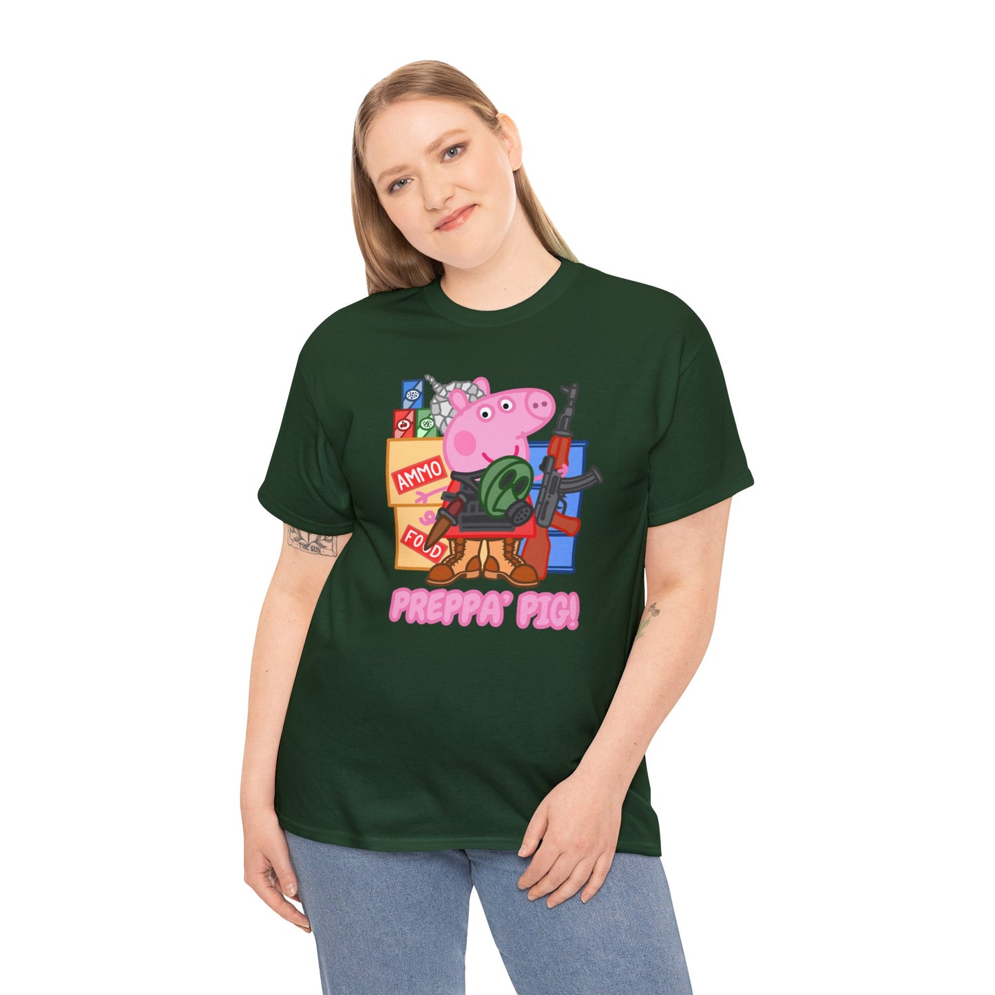 Preppa' Pig! Unisex Heavy Cotton Tee