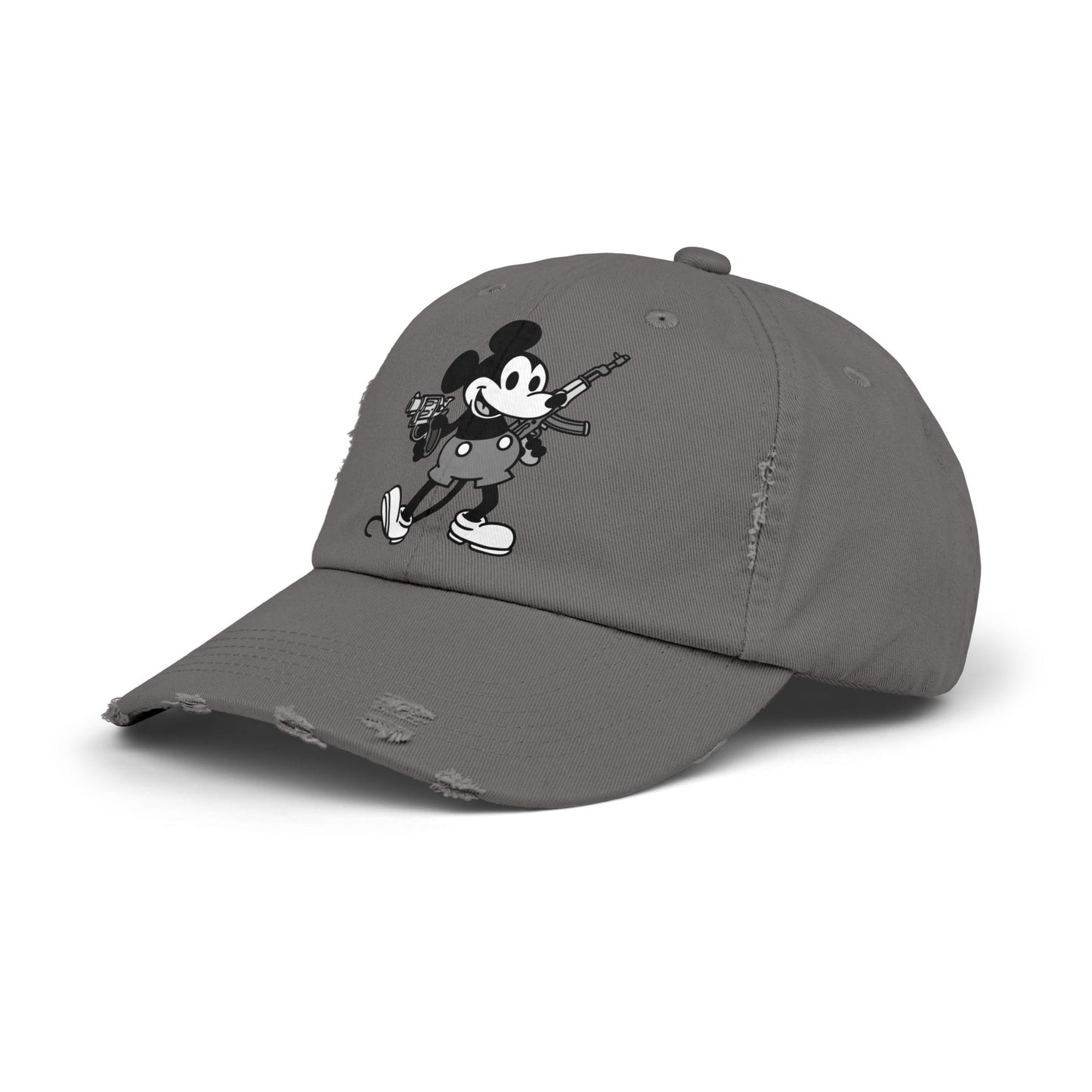 Mouse Guns! Unisex Distressed Cap
