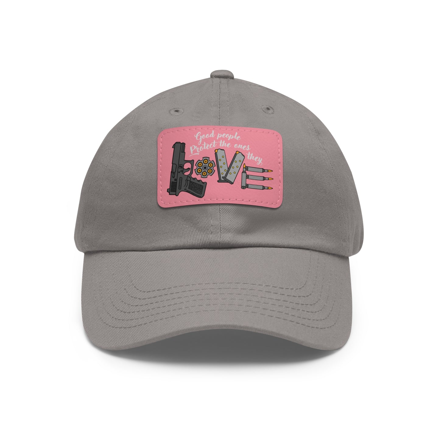 Good People! Dad Hat with Leather Patch (Rectangle)