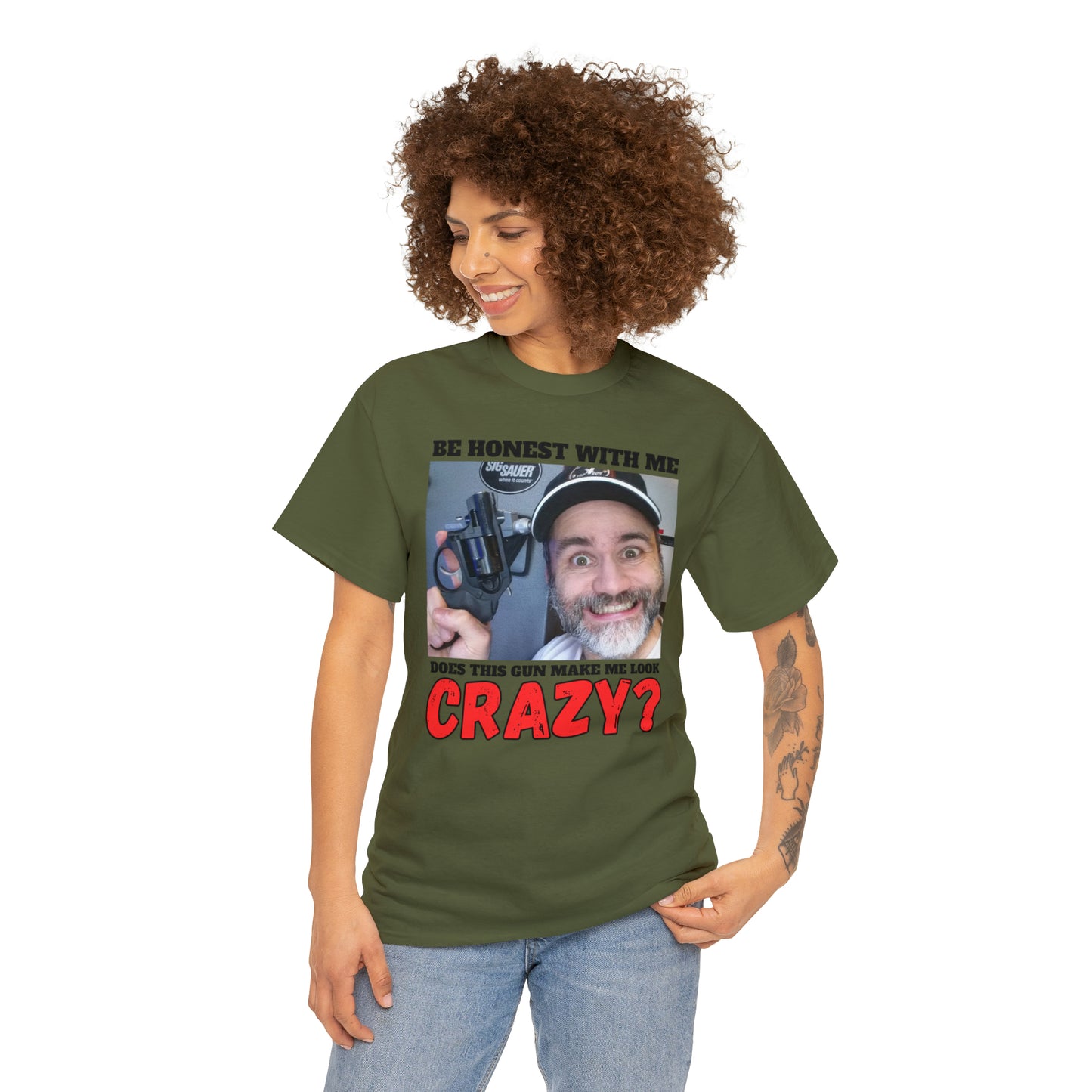 Crazy? Unisex Heavy Cotton Tee