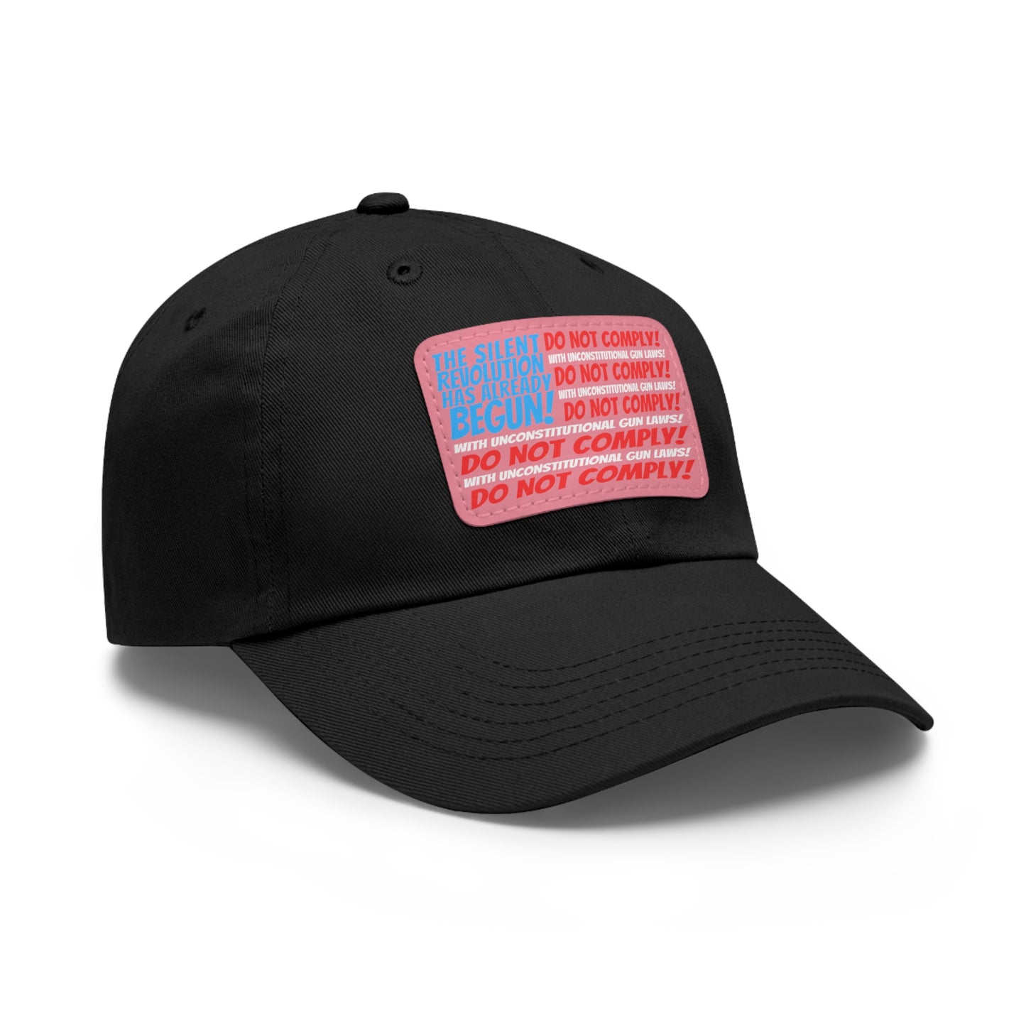 Silent Revolution! Dad Hat with Leather Patch (Rectangle)