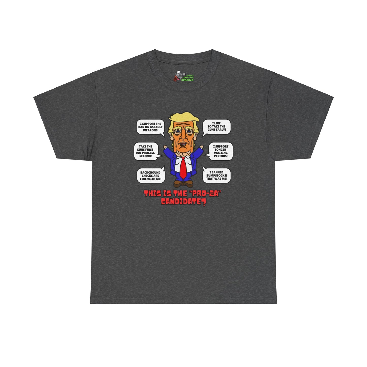 Trump on Guns! Unisex Heavy Cotton Tee