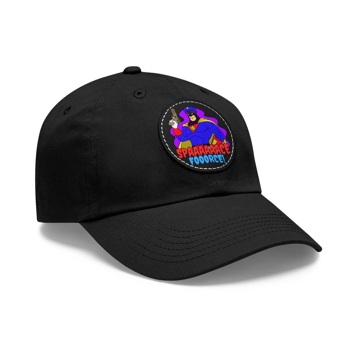 Space Force! Dad Hat with Leather Patch (Round)