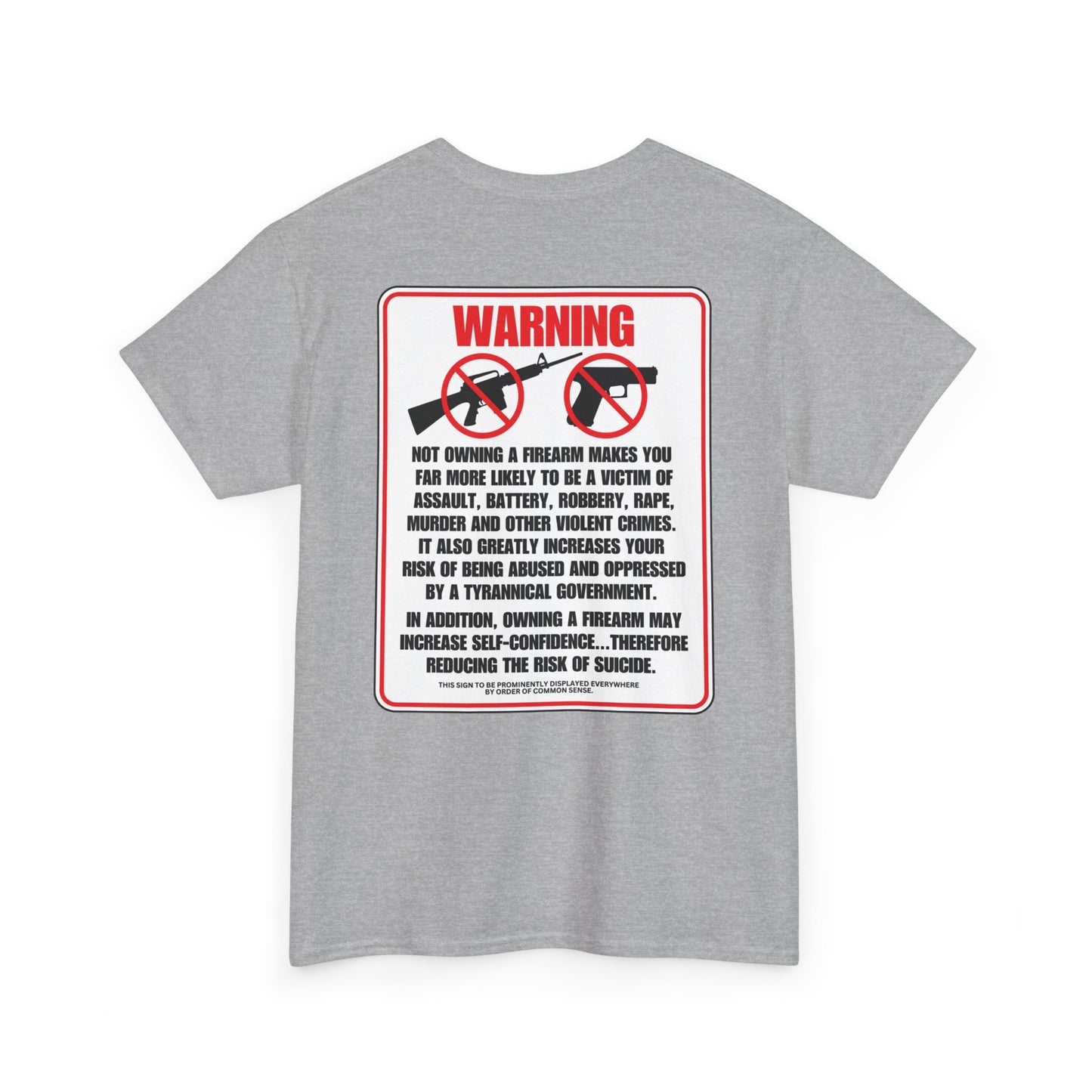 Firearm Safety! Unisex Heavy Cotton Tee