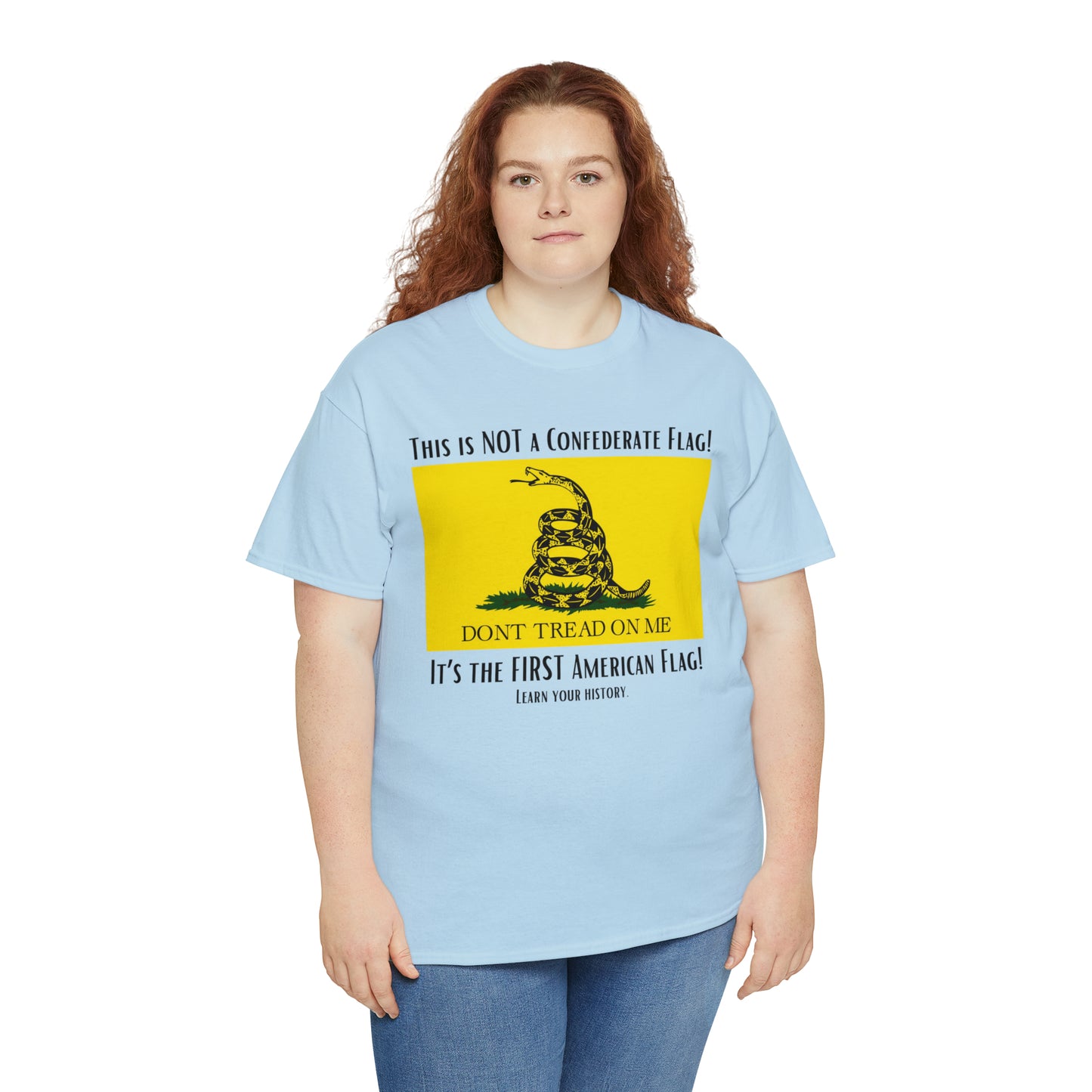 1st American Flag Unisex Heavy Cotton Tee