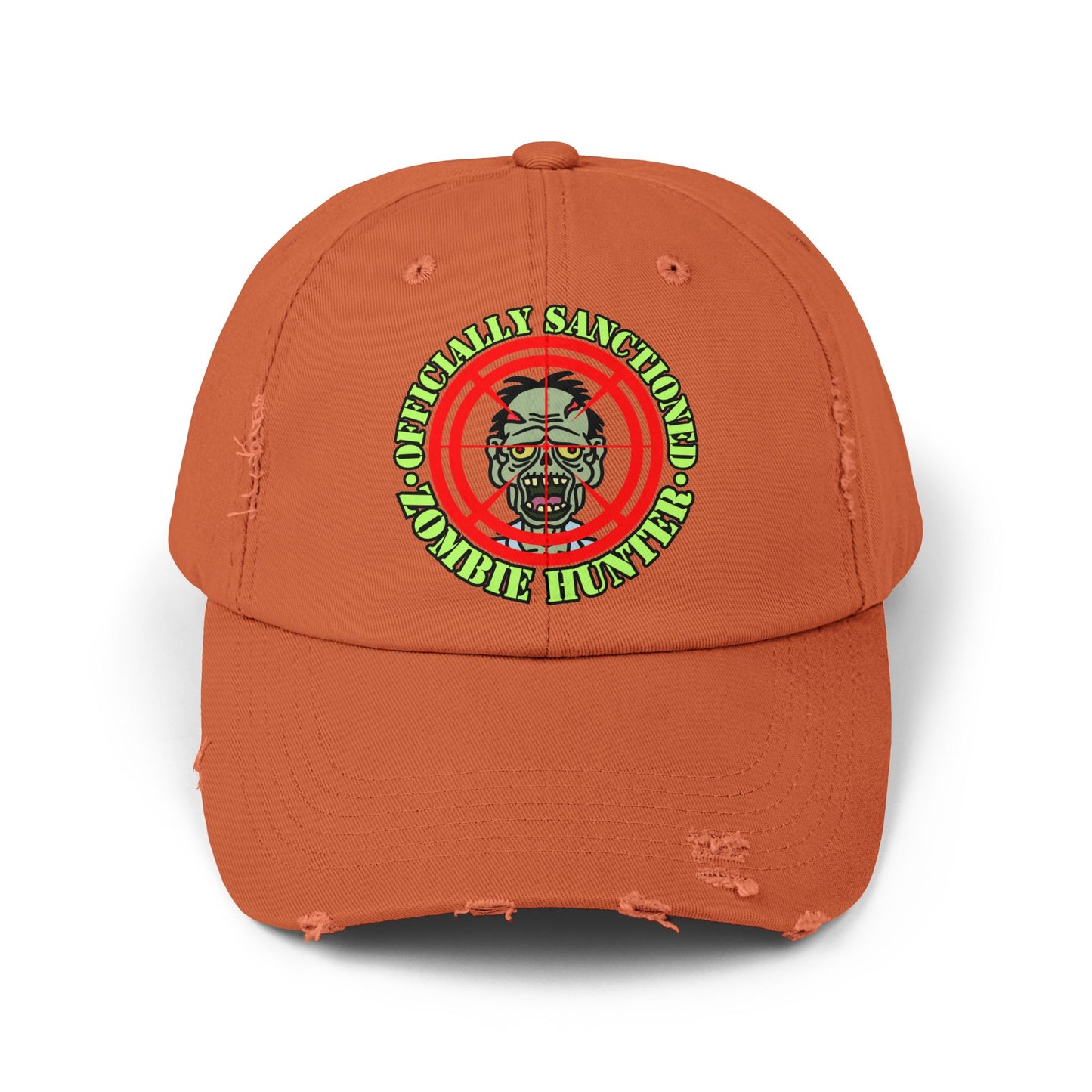 Zombie Hunter Unisex Distressed Cap