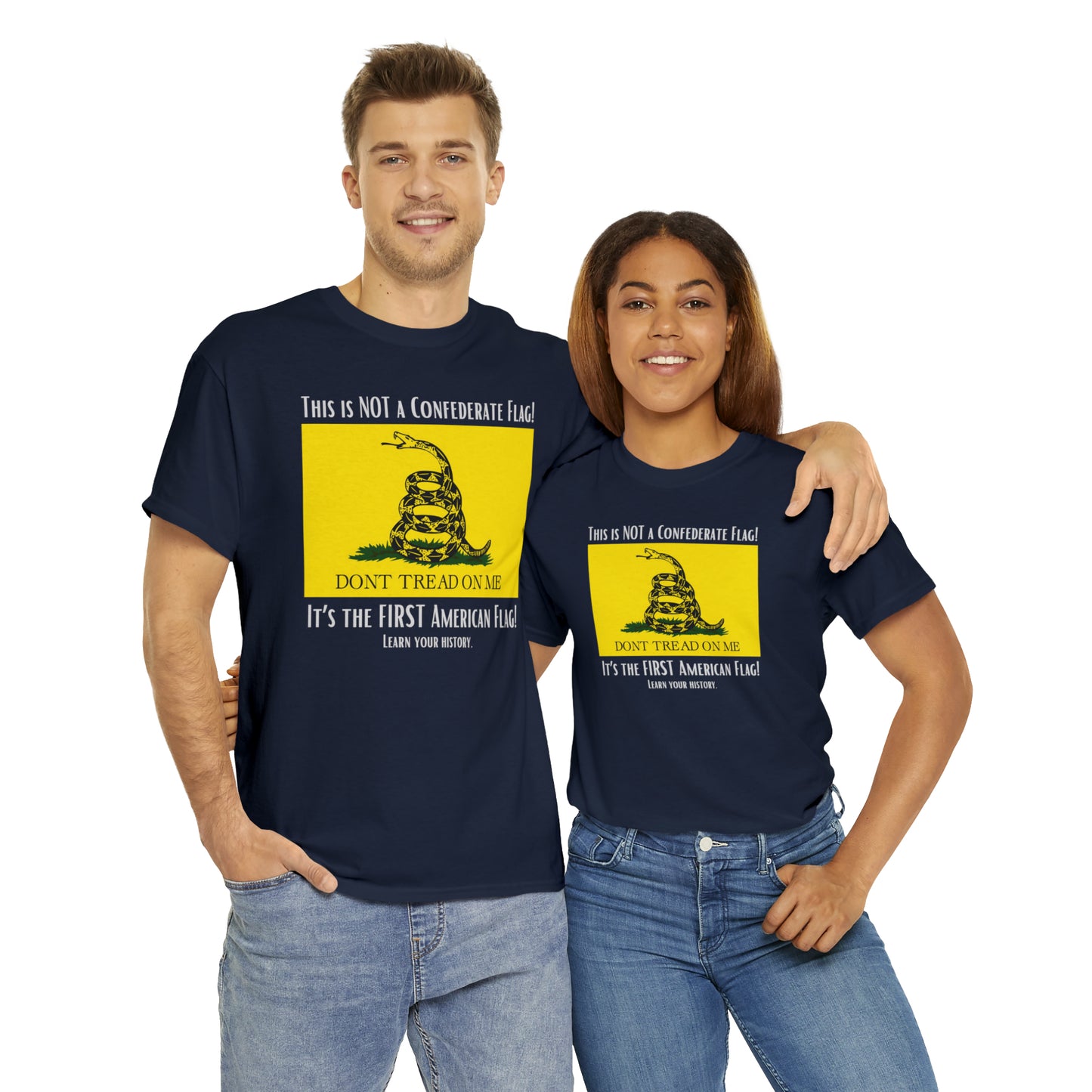 1st American Flag Unisex Heavy Cotton Tee