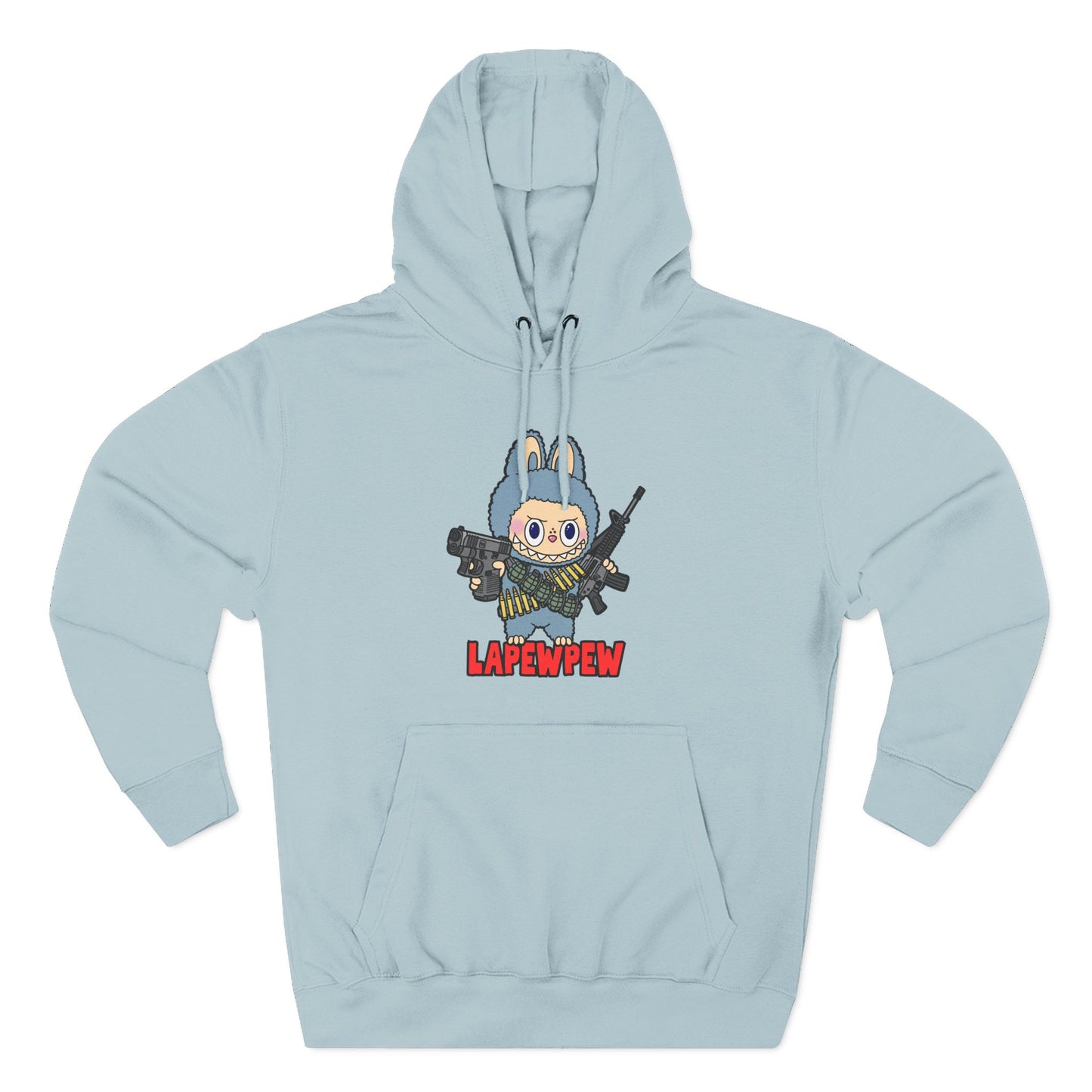 Lapewpew! Three-Panel Fleece Hoodie