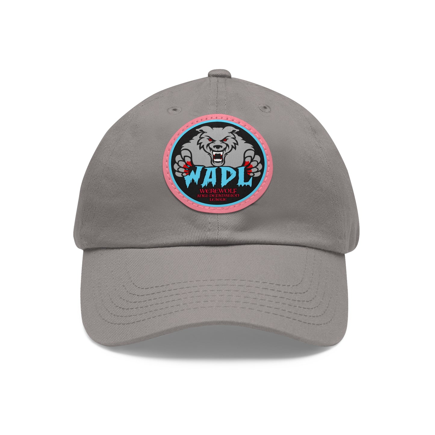 W.A.D.L. Dad Hat with Leather Patch (Round)