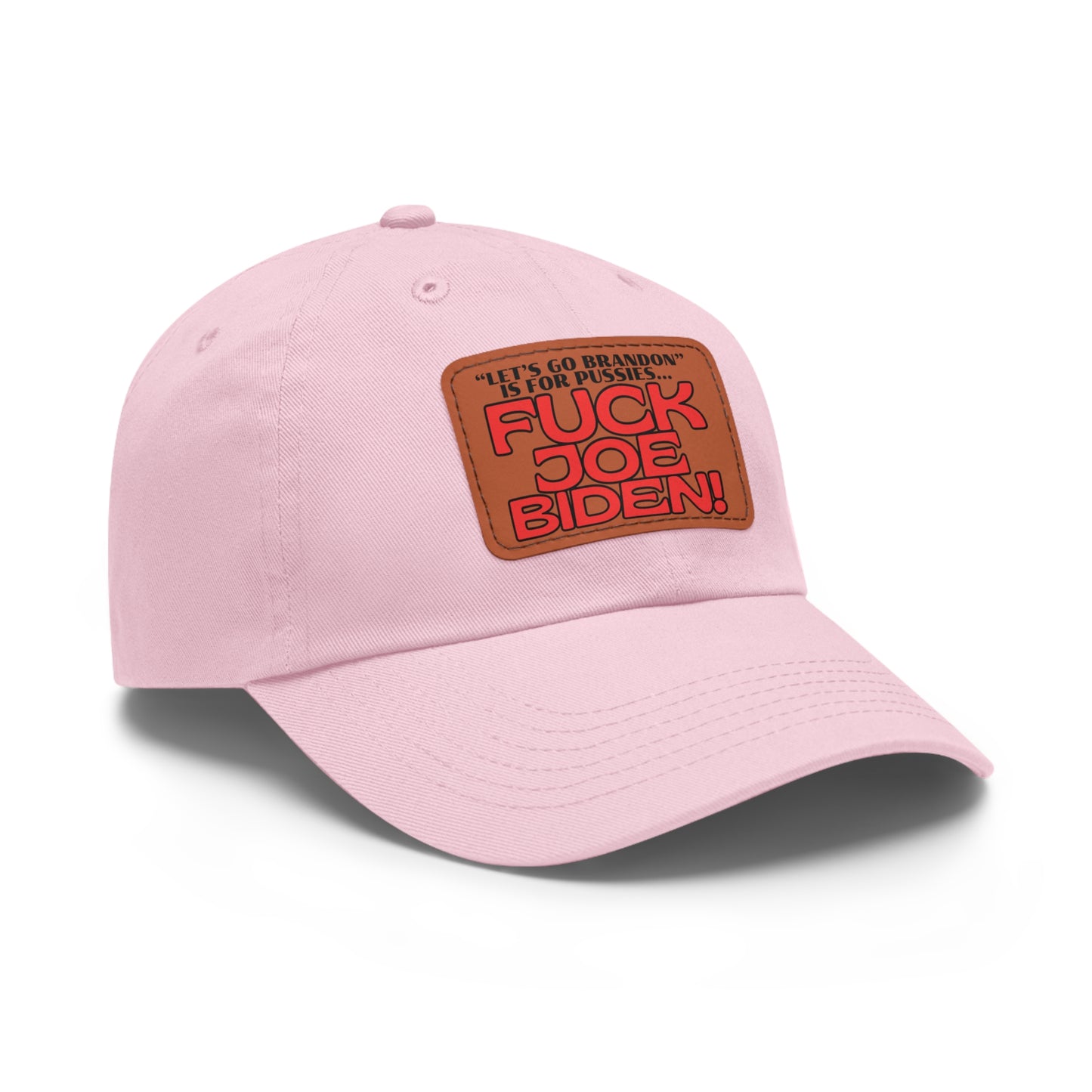 F' Joe Biden! Dad Hat with Leather Patch (Rectangle)
