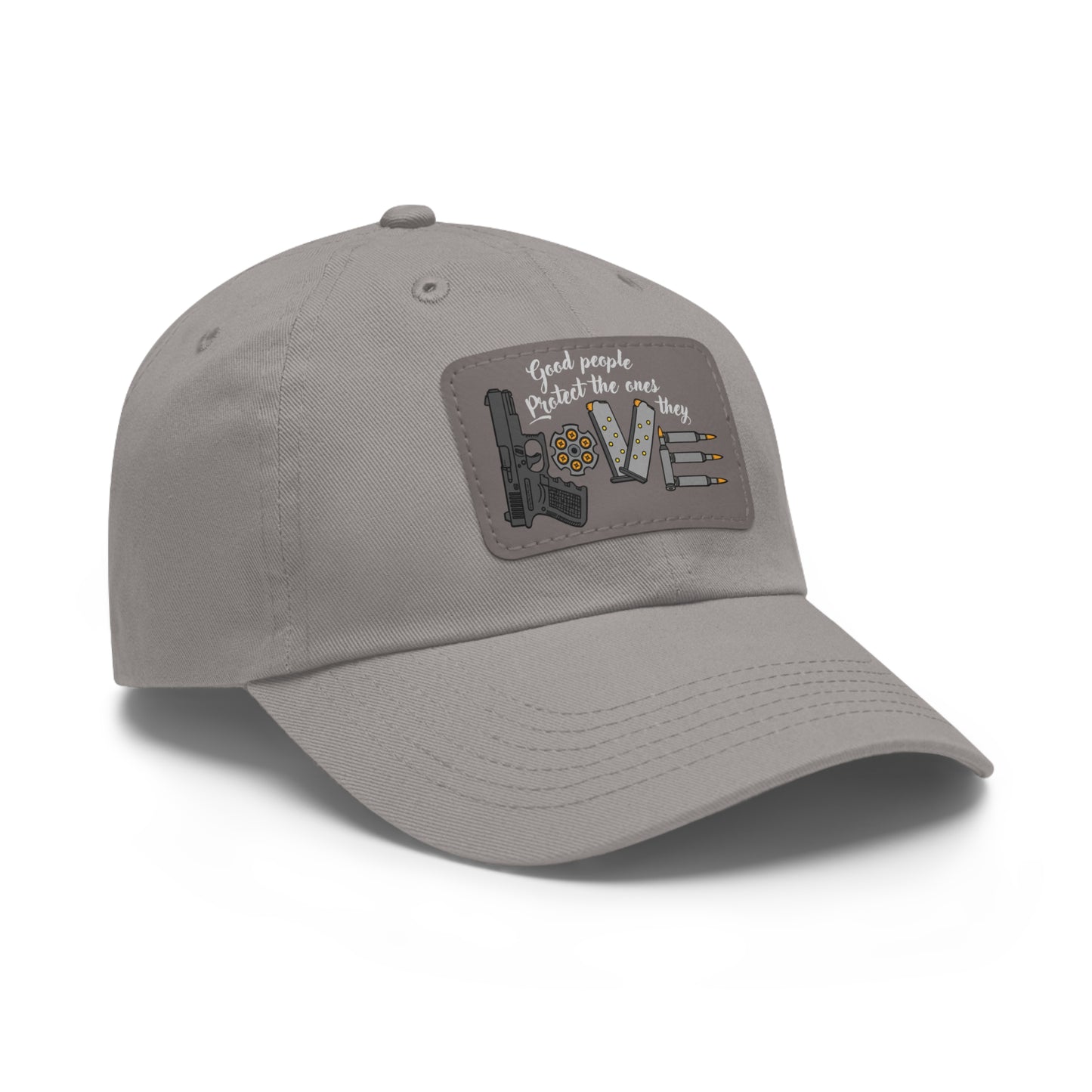 Good People! Dad Hat with Leather Patch (Rectangle)