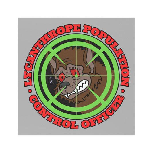 Lycanthrope Population control Officer Car Magnets
