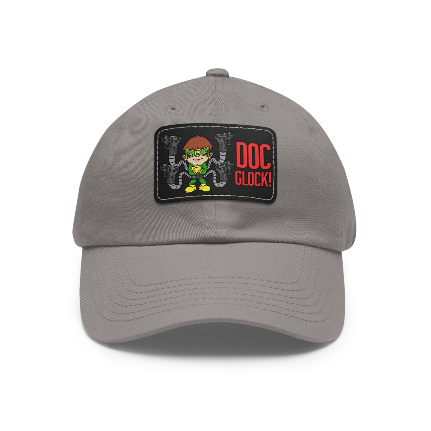 DOC Glock! Dad Hat with Leather Patch (Rectangle)