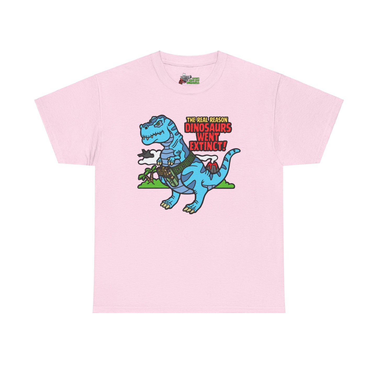 How Dinosaurs Went Extinct! Unisex Heavy Cotton Tee
