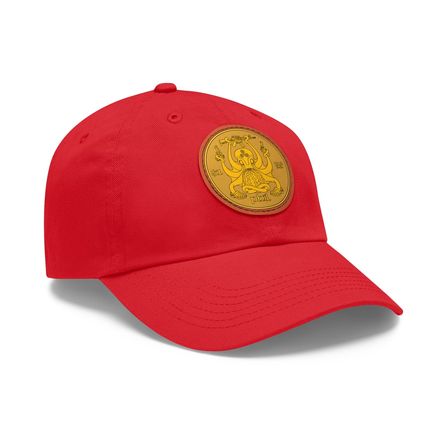 Phil Coinage! Dad Hat with Leather Patch (Round)