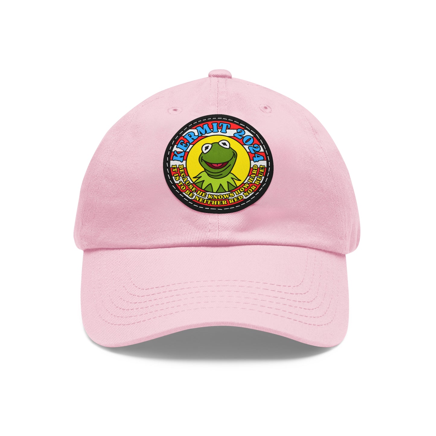 KERMIT 2024! Dad Hat with Leather Patch (Round)