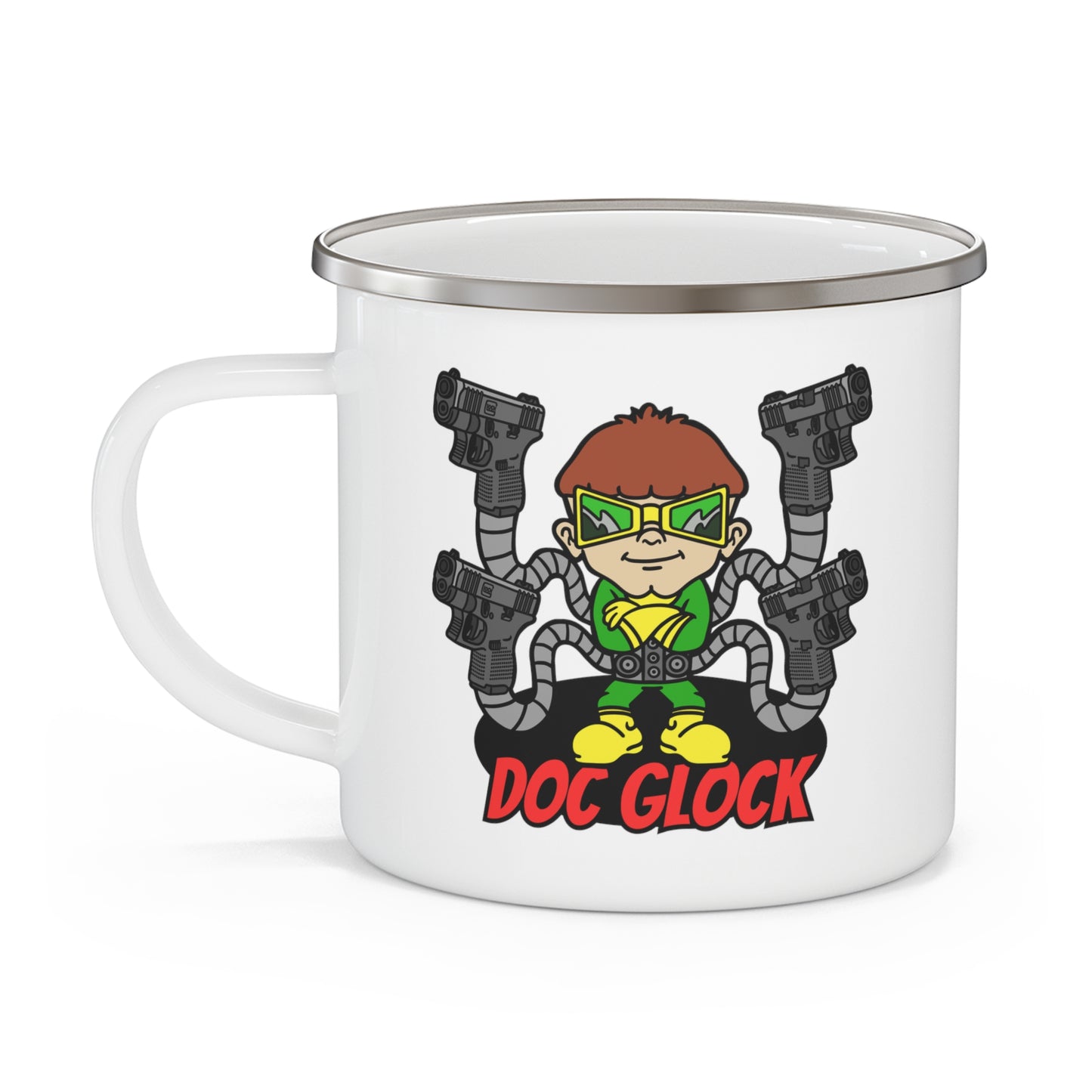 Doctor Glocktopus! Enamel Camping Mug