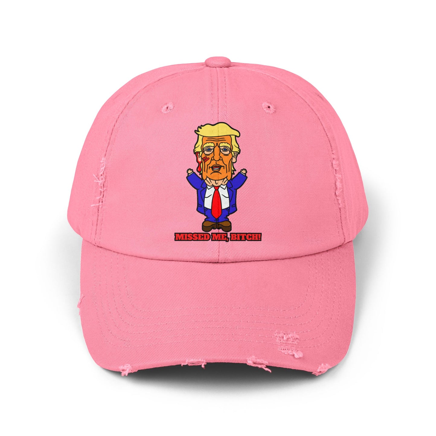 Missed Me, Bitch! Unisex Distressed Cap
