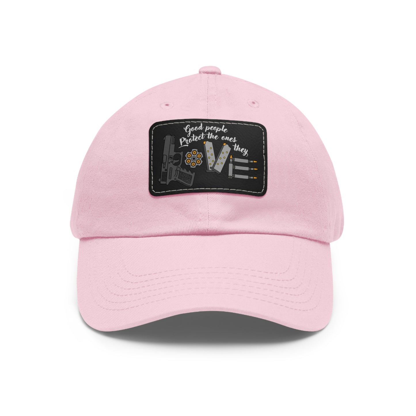 Good People! Dad Hat with Leather Patch (Rectangle)