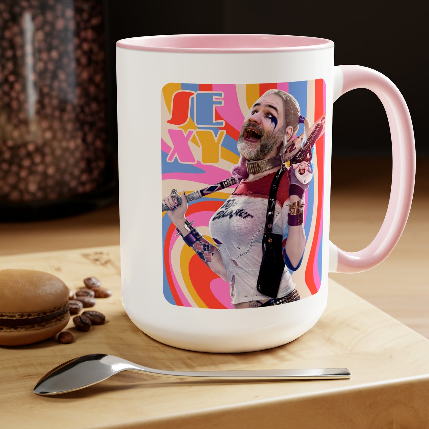 SEXY & Packin' Two-Tone Coffee Mugs, 15oz