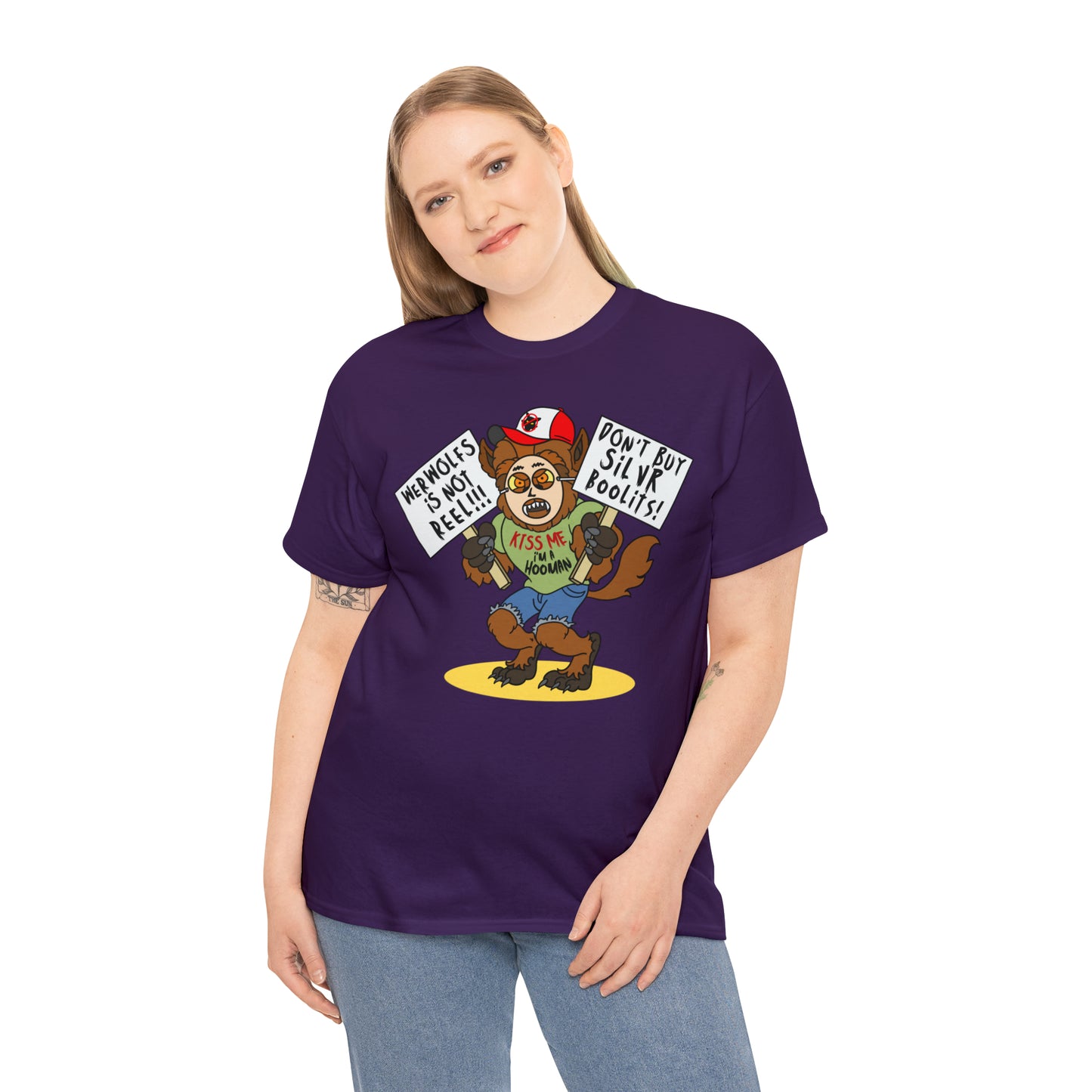 Werwolfs Is Not Reel! Unisex Heavy Cotton Tee