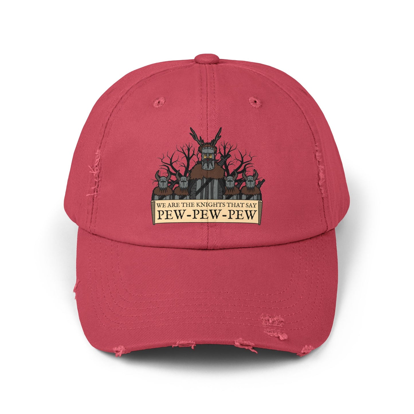 Knights of Pew! Unisex Distressed Cap