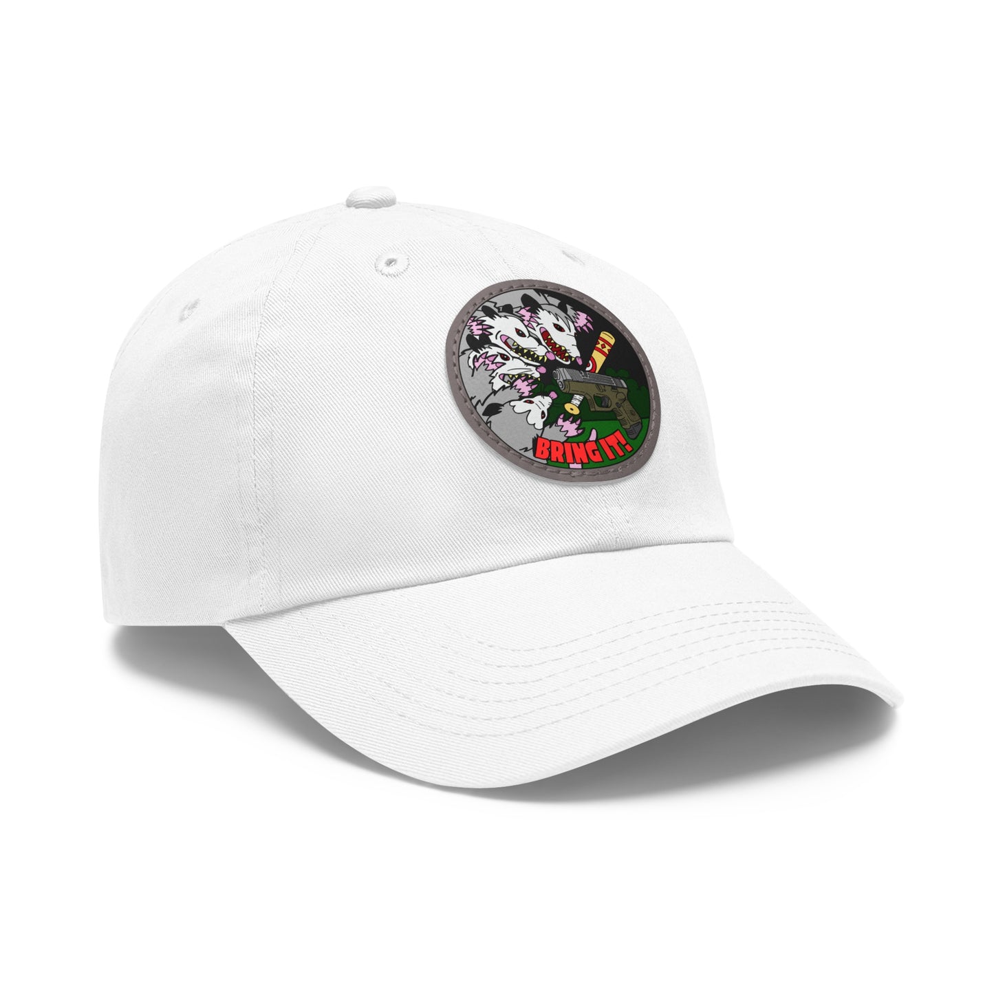 Gary's Last Stand! Dad Hat with Leather Patch (Round)